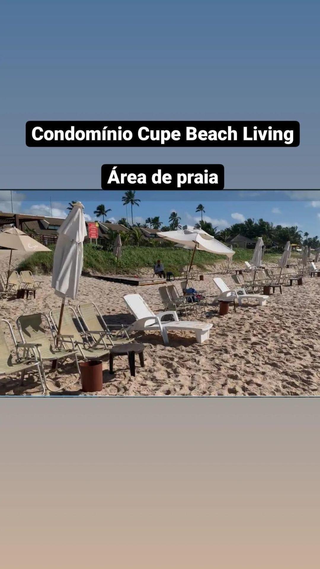 Luxuoso Flat 3 Quartos, Terreo, No Cupe Beach Living - Beira Mar De Porto De Galinhas Exterior photo