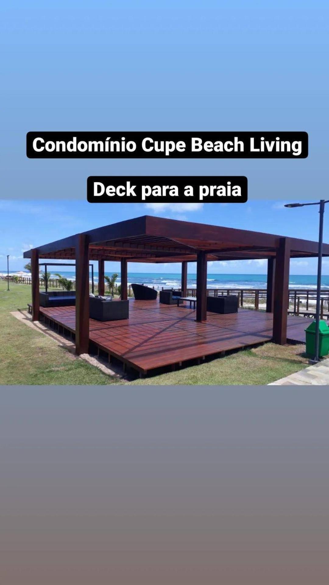 Luxuoso Flat 3 Quartos, Terreo, No Cupe Beach Living - Beira Mar De Porto De Galinhas Exterior photo