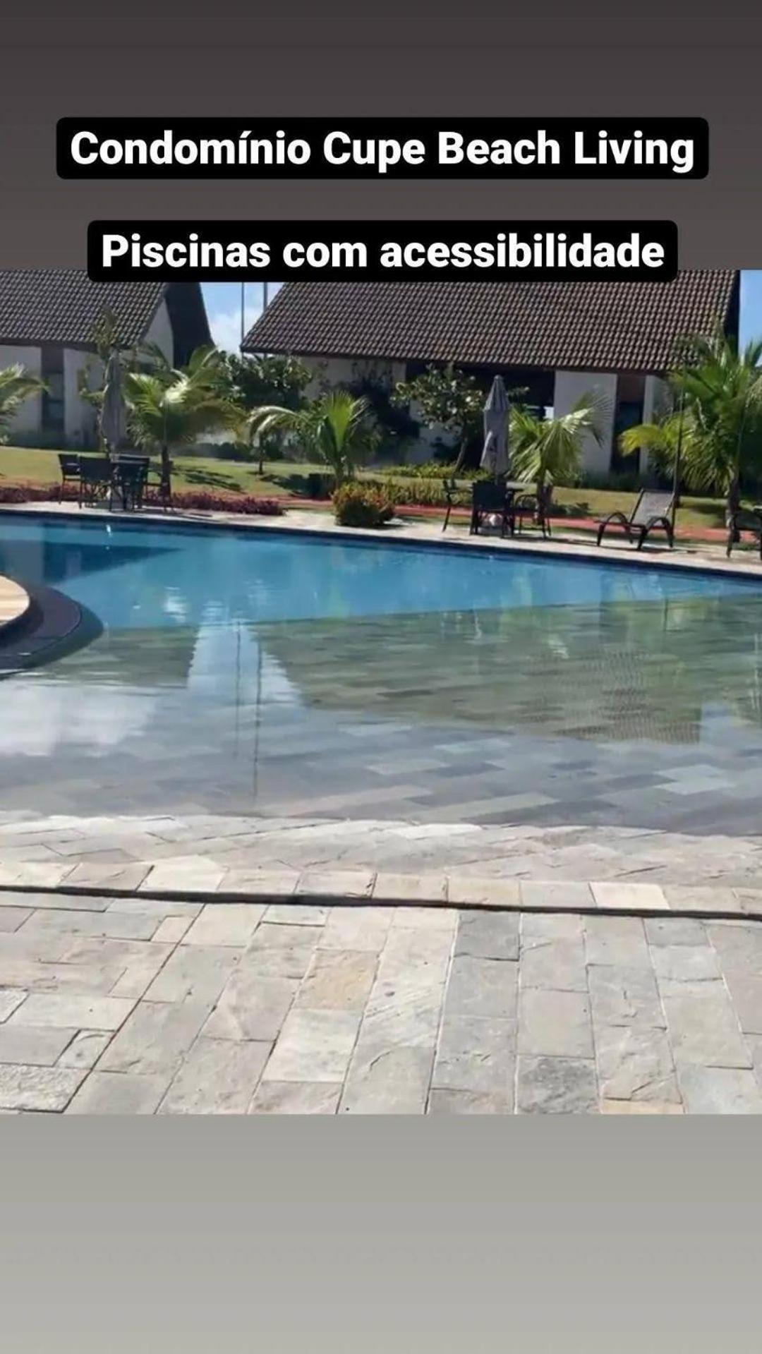 Luxuoso Flat 3 Quartos, Terreo, No Cupe Beach Living - Beira Mar De Porto De Galinhas Exterior photo